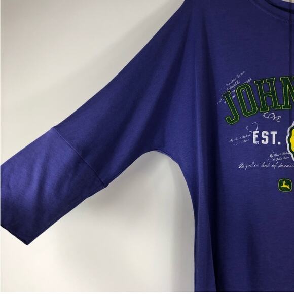 NWT John Deere purple hi low tshirt - Picture 3 of 7